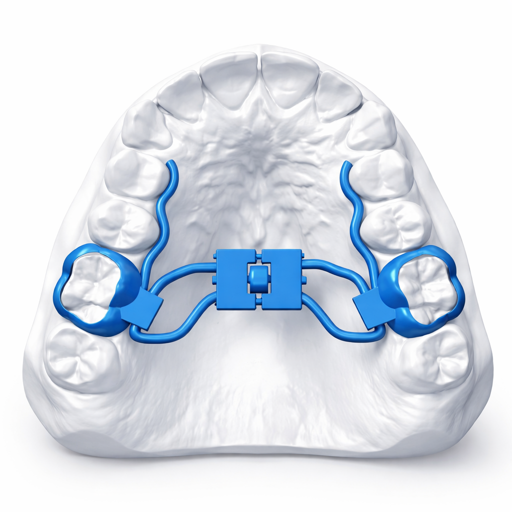 Espanditore palatale su arcata dentale